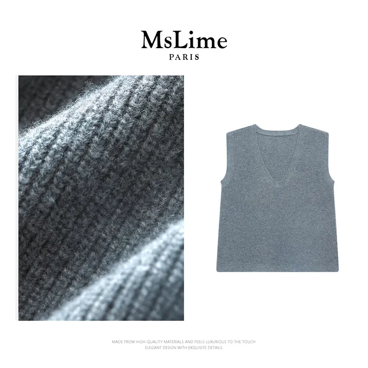 王嬛嬛MsLime‘内敛松弛’25年新款毛织背心+打底衫HC2D3189/3190
