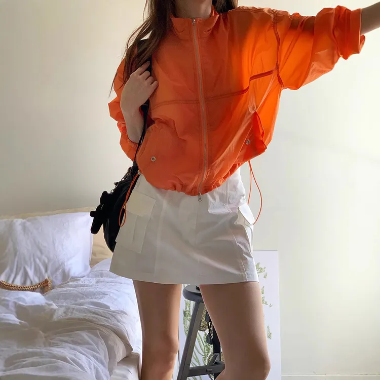 现货 宽松薄款防晒服2025新款防晒开衫女夏东大门款上衣夏季外套