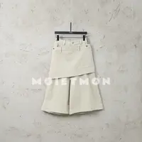 Moi et mon冬季新款小众设计师款休闲百搭舒适时尚宽松磨毛长裤