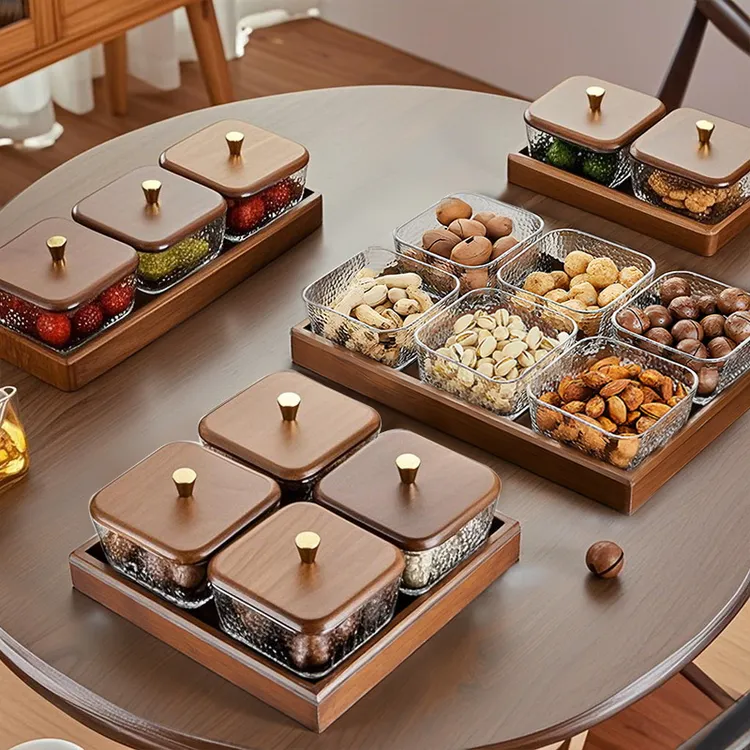 水果盘2026中式家用玻璃果盘茶几干果盘茶点盘高档轻奢干果收纳盒