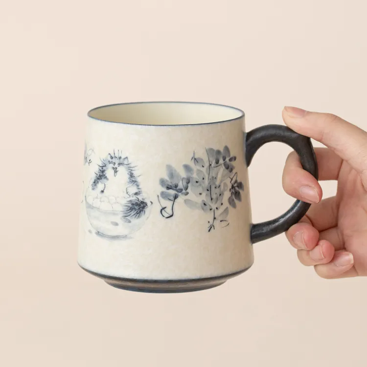 2025年新款特别好看的精致创意国风陶瓷喝水杯子马克杯咖啡杯茶杯