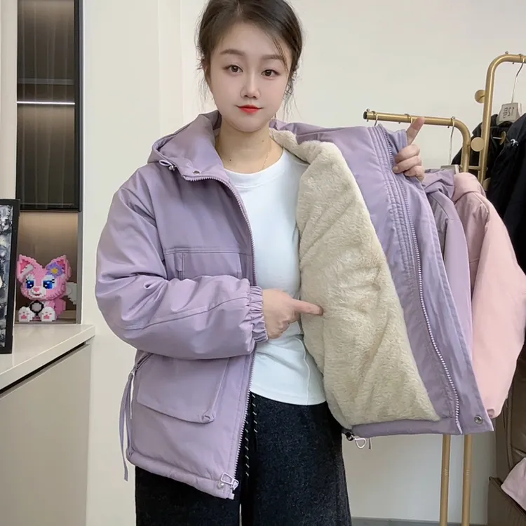 【全身加绒加厚】2025冬季新款设计感大口袋加绒加厚风衣保暖外套