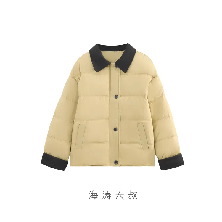 【海涛大叔】「冬日里的格调」撞色领衍棉棉服