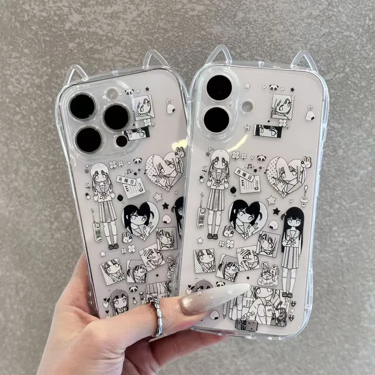 动漫少女漫画插画适用iPhone17/15/14/13promax手机壳12/11防摔