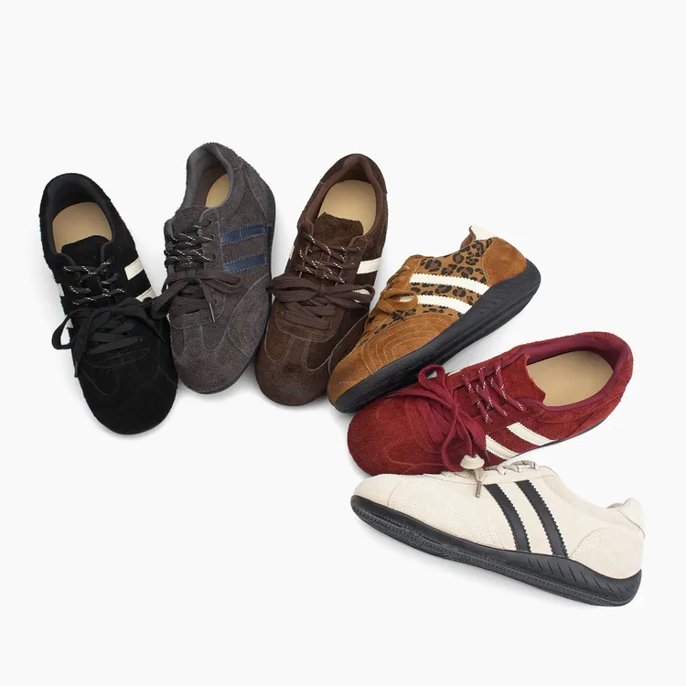 杜米亚复古圆头低跟休闲鞋运动时尚女鞋D7-92717-6