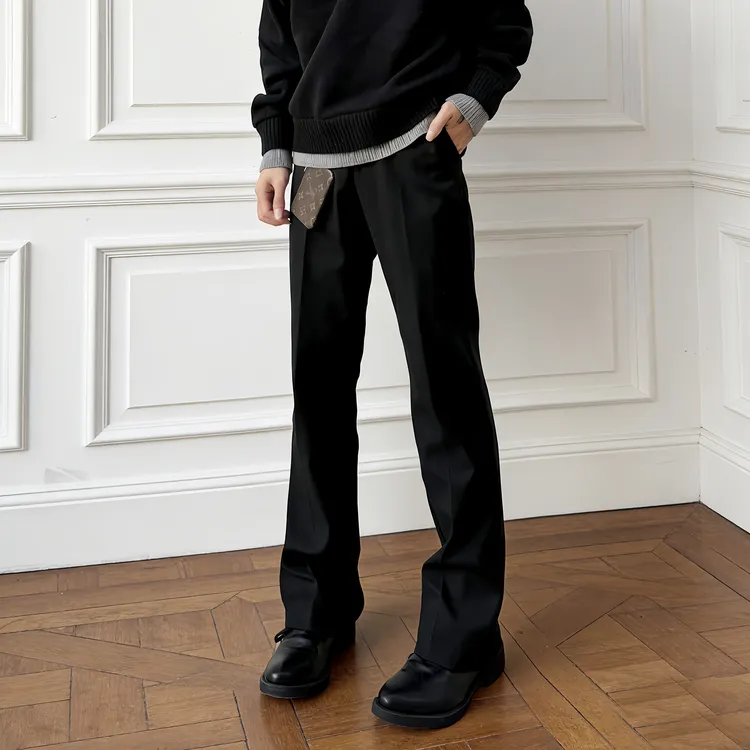 海王日记直筒西裤小众vibe风DK西裤男垂坠感高级感堆积显高显瘦
