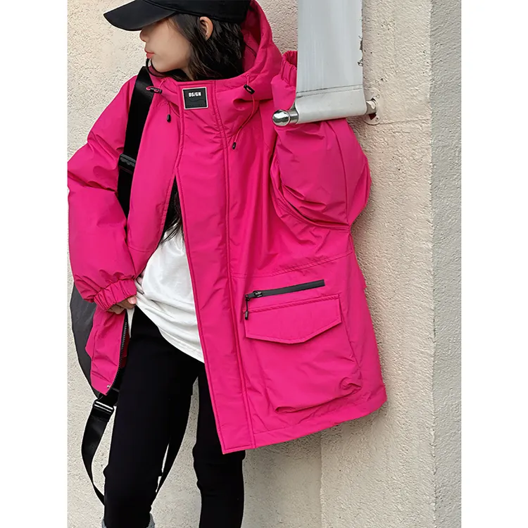 K27729孙小美女童夹棉冲锋衣秋冬装儿童外套大童连帽