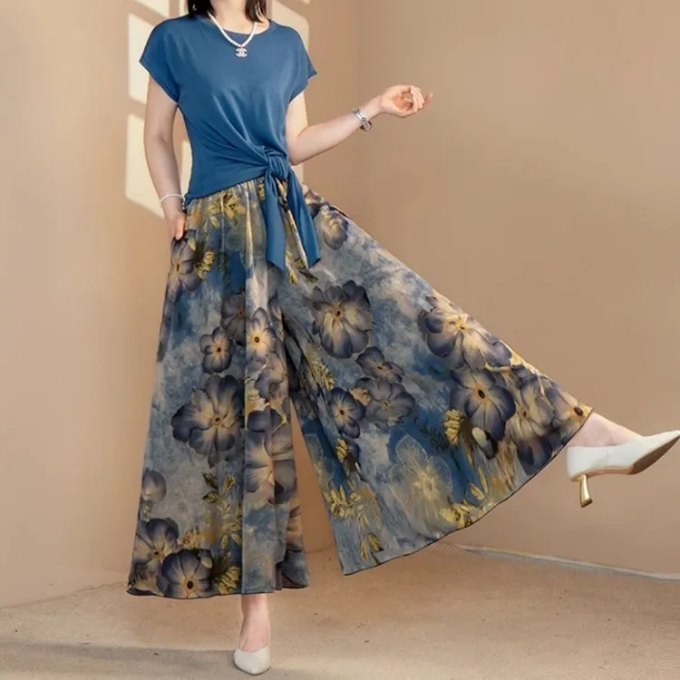 国色天香裙裤休闲裤女2025年新款半身裙宽松显瘦洋气大摆防晒裤裙