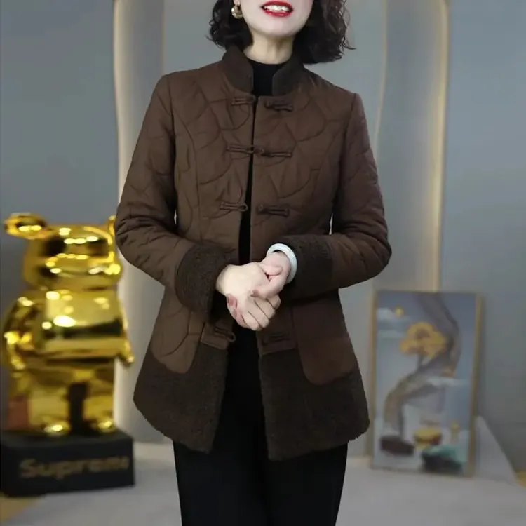 （运费补贴）2025国风时尚新中式外套女冬季新款妈妈高端洋气百搭保