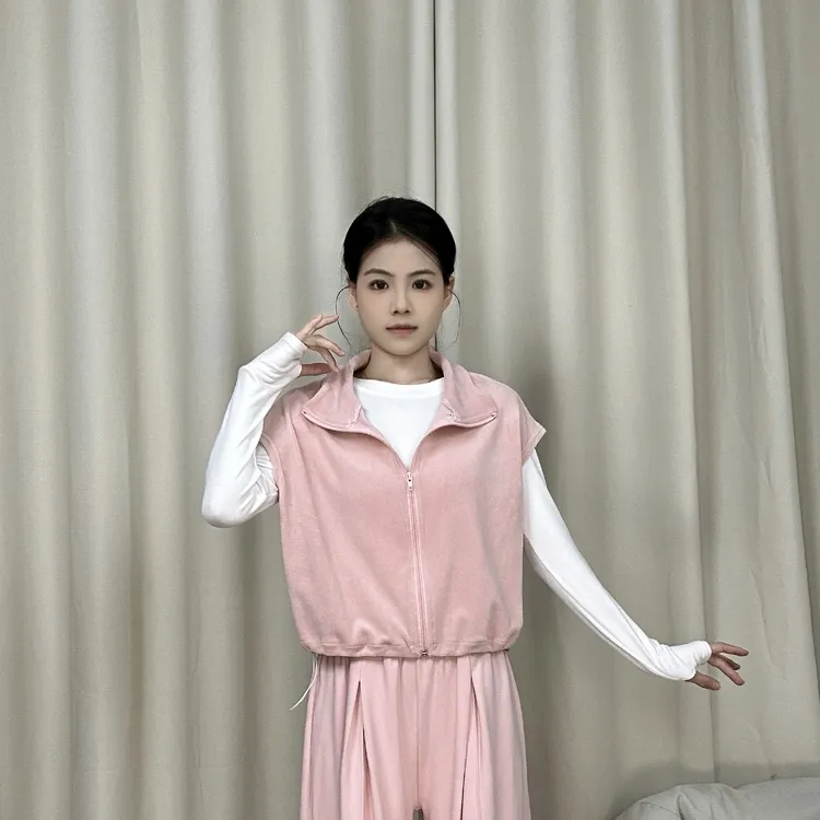 新款现代舞上衣外套秋冬加绒保暖马甲成人古典舞健身练功服上衣女