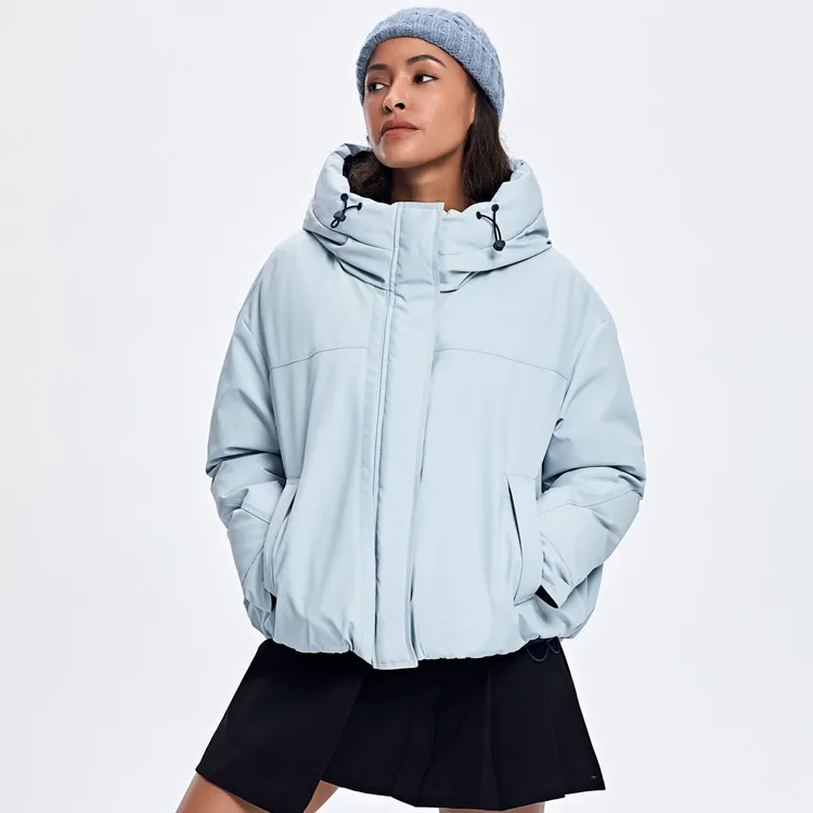 【敏洋纯】2025新款女士微阔H型宽松连帽双面穿90鹅绒服EF5DYA066