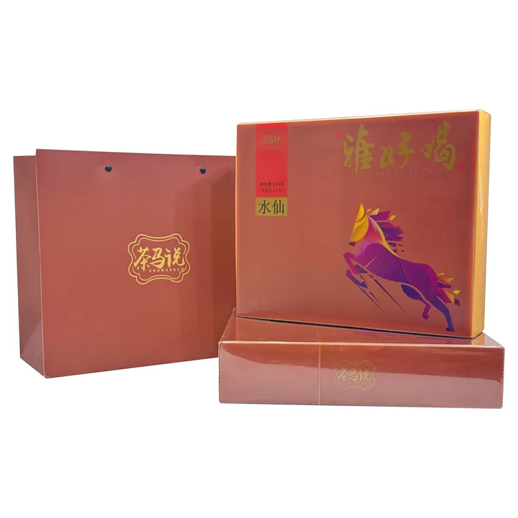 中秋送礼武夷山高端水仙茶高枞木质香礼盒装肉桂雅好喝茶厂直销
