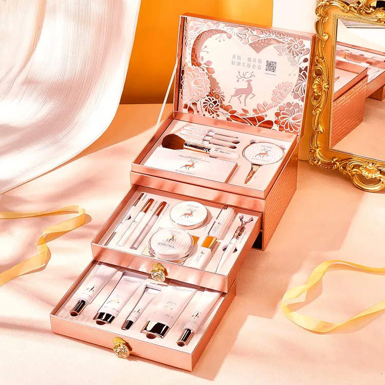 正品尤莉尤拉一鹿有你彩妆套装美妆护肤化妆品20件套节日礼品口红