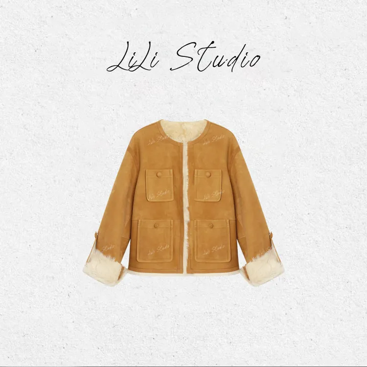 PCNY丨不理理「可可牧羊人」进口羊毛羊皮保暖高级感皮草外套女