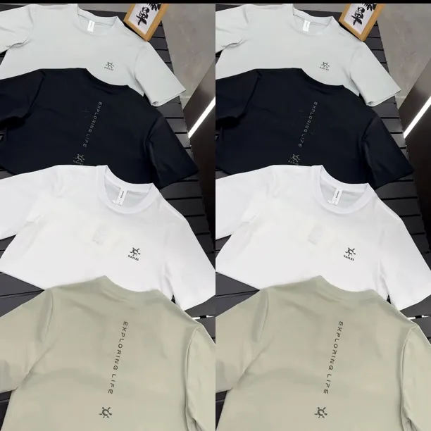 小太阳速干潮牌修身型基础大众夏季短袖通用T恤休闲百搭男款圆领