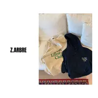 Z.ARBRE 零下版 加绒加厚“没关系俱乐部”连帽卫衣女版