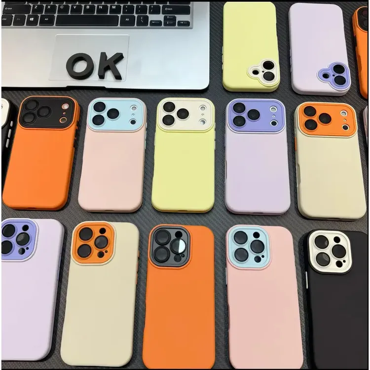 全包相机按键肤感镜头膜拼色适用iPhone1617promax手机壳15苹果14