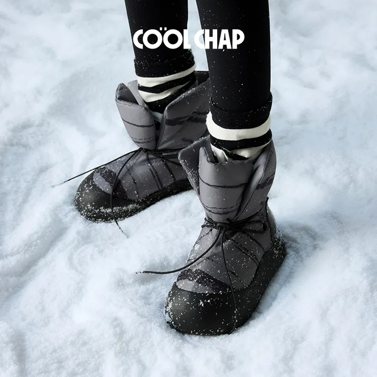Coolchap2025冬季新款荒野系列可颂加厚加绒羽绒雪地靴CDF3401