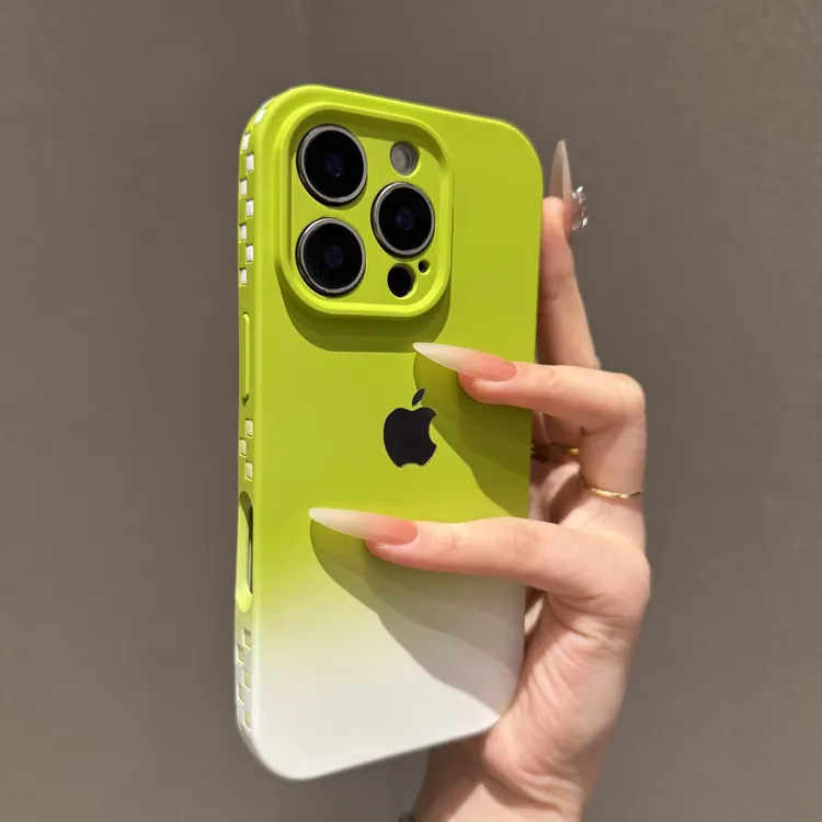 简约渐变冰激凌适用苹果16promax手机壳创意iPhone15新款14网红13