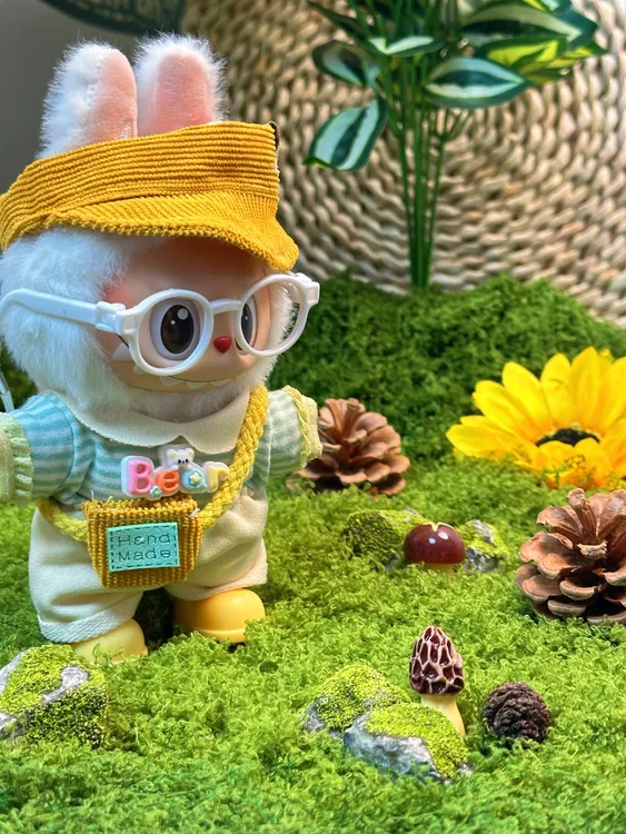 清新小雏菊现货娃衣17cmlabubu派对挂件搪胶娃衣