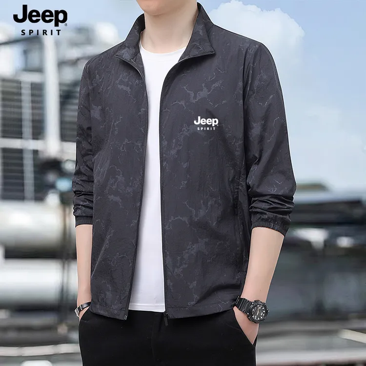 JEEP吉普防晒衣男夏季透气冰感皮肤衣户外运动钓鱼防紫外线防晒服