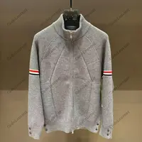 17号 秋季新品丨老钱风针织拉链立领开衫修身立领秋冬款外套78175