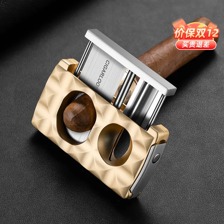 茄龙雪茄剪锋利不锈钢刀刃多功能四合一雪茄刀烟托雪茄钻CE-24HM