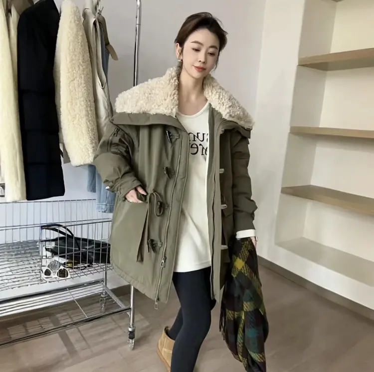 女新款中长外套百搭显瘦款
