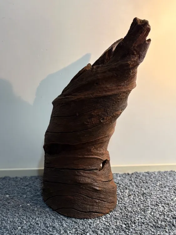 云南天然沉木紫柚木大螺旋中空桩长30宽28高17重12.4公斤