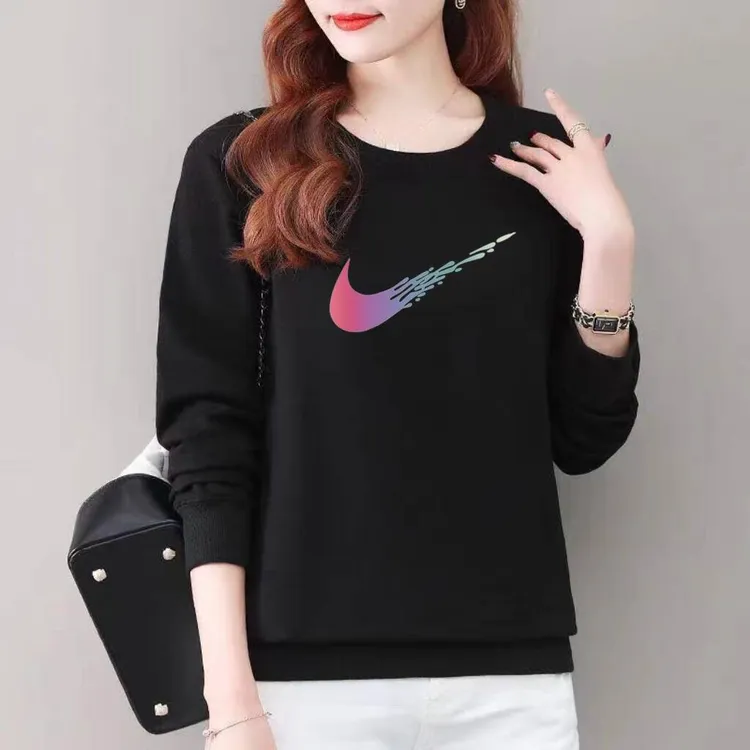 奥特莱斯休闲百搭套头卫衣女装春秋新款上衣舒适洋气外穿加绒冬季