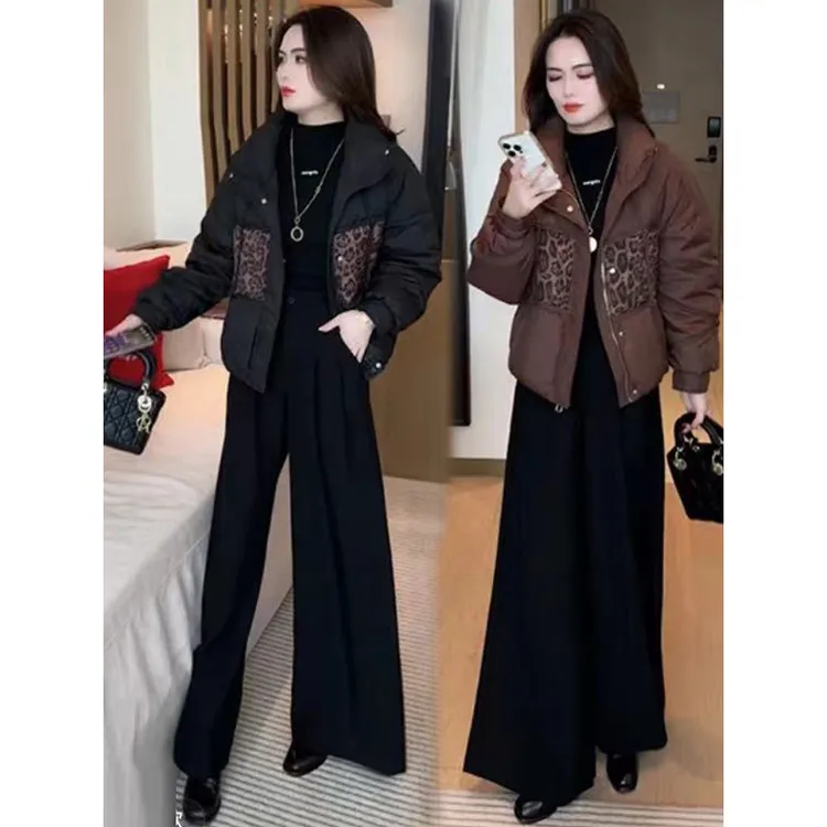 2025冬季新款时尚立领棉服加厚保暖面包服洋气显瘦棉袄短外套女装