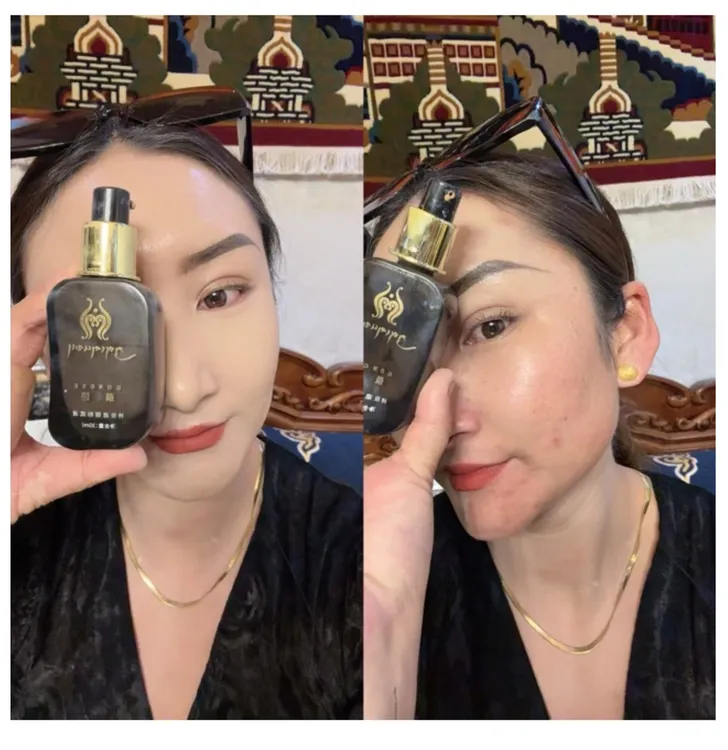 恭色持妆遮瑕粉底液送散粉，粉布，定妆喷雾，唇釉，眼影