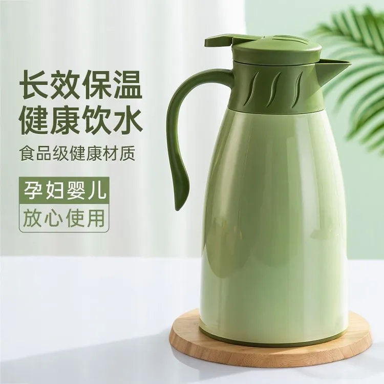 小沫大容量家用保温壶按压出水暖水壶学生宿舍便携式热水瓶清雅