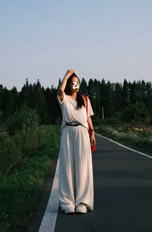 王叔叔夏季清凉休闲经典长裤517奶皮裤网红老钱风松弛感女装贵气