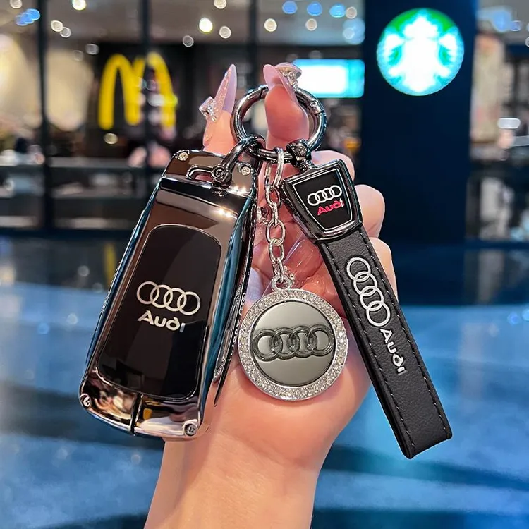 适用奥迪钥匙套新a4l/a6l/q5l/q7/q8/a3/q3/q2l/a5/a7壳高档金属