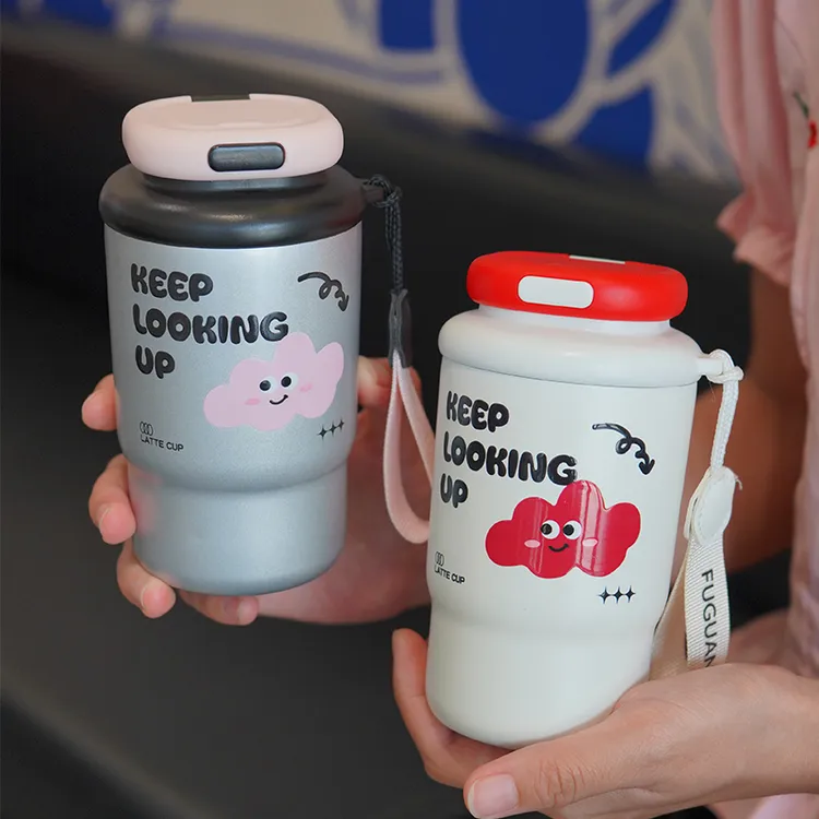 富光保温杯女高颜值咖啡杯简约随行杯夏季便携防摔车载水杯子