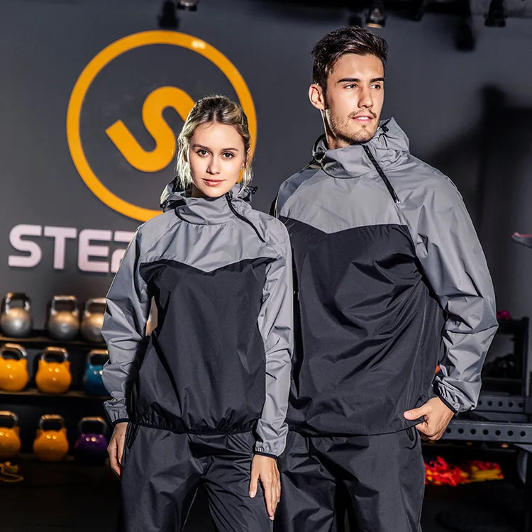 hamtolu暴汗服套装专业爆汗健身衣拳击跑步训练减脂运动控体服