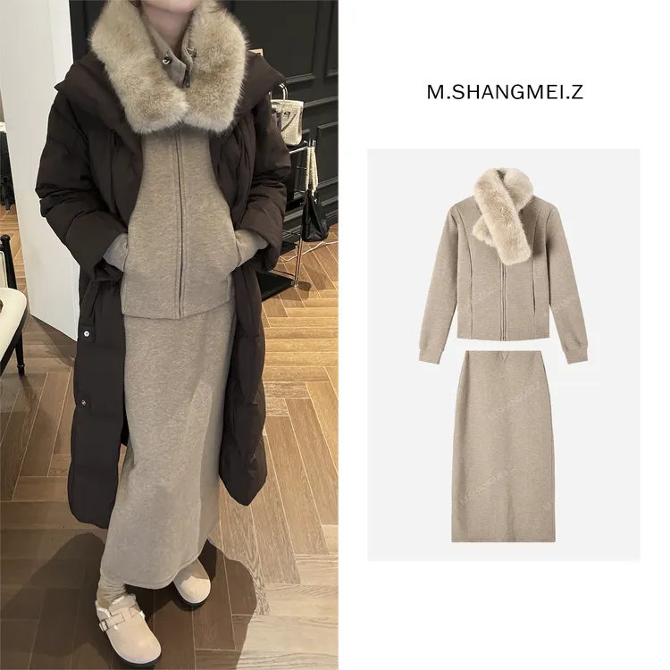 M.SHANGMEI.Z/沐熙【冬日柔情】美大哥静奢老钱绵羊毛套装X1175135