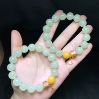 【云上好物】和田玉DIY手串-多样性发其一-12mm-DS74372-30（JG）