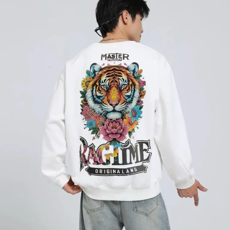 秋冬新款时尚潮牌高级男士卫衣品质轻奢个性流行长袖打底衫上衣