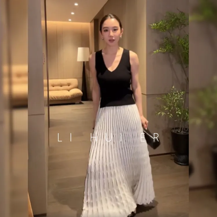 LiHuiEr李慧儿【未闻花名】2025新款轻奢潮流设计师款半身裙LH015