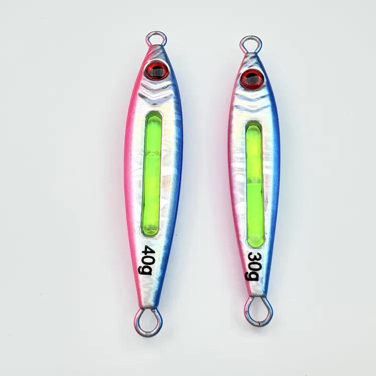 【现货】夜光棒小胖子铁板带鱼刀鱼铁板鲅鱼马鲛路亚饵