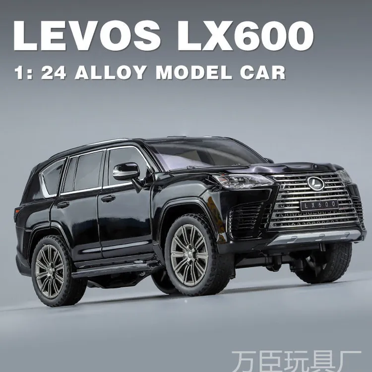 1:24雷克萨斯LX600合金车仿真模型SUV声光避震越野汽