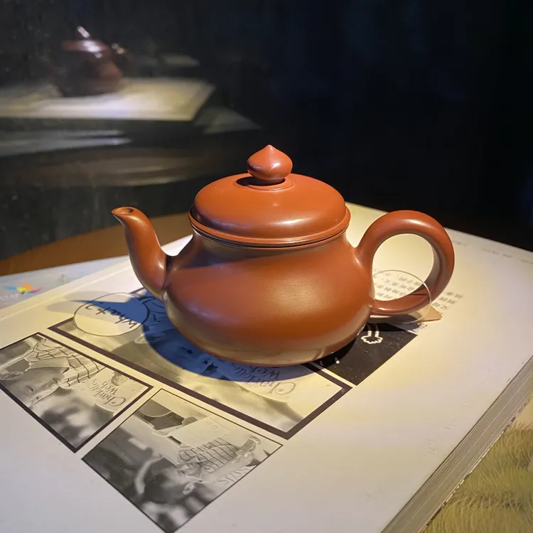 章柱煌手拉壶思亭/君德原矿朱泥手拉壶泡茶功夫茶具小容量60cc