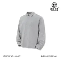 滴滴小新-老钱风极简潮牌半开polo衫磁吸扣翻领上衣百搭Z5012