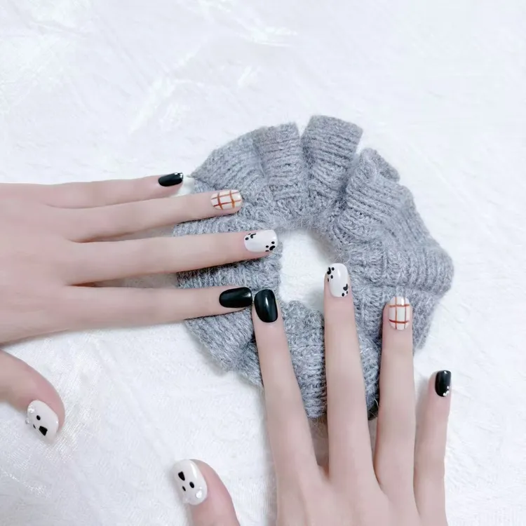 【全疆包邮080】高级纯欲纯手工穿戴甲ins风穿戴式可爱简约清新美甲