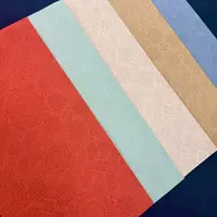 五色拼装【宋锦布纹】蜡染宣纸半生半熟四尺对开书法创作专用宣纸