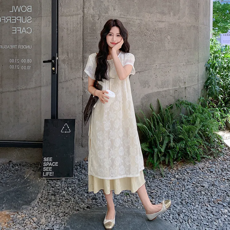 新中式国风连衣裙套装女夏季2025新款巨好看的女生韩系ins衣服