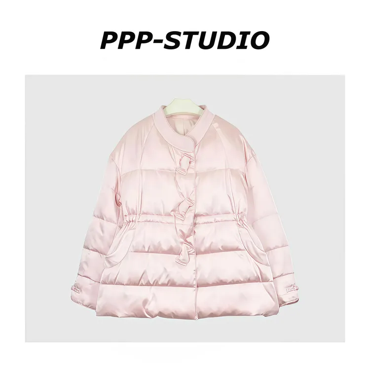 『PP-STUDIO』冬季新款时尚休闲简约宽松90白鹅绒羽绒服*20253590