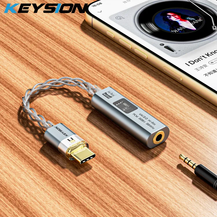 TypeC解码耳放小尾巴双芯片DAC32Bit/384KHz无损音乐手机电脑通用